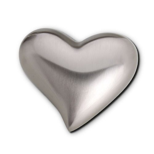 Keepsake Heart (Brushed Silver)